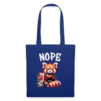 Red Panda Funny Saying Nope Fire Fox - Tote Bag - royal blue - Front