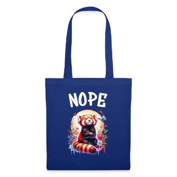 Panda roux Drôle de dicton Nope Renard de Feu - Sac en tissu - bleu royal - Devant