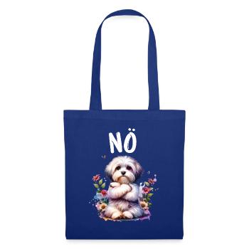 Havanese Lustiger Spruch Nö für Hundeliebhaber - Stoffbeutel - Royalblau - Vorne