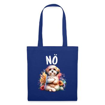 Havanese Lustiger Spruch Nö für Hundeliebhaber - Stoffbeutel - Royalblau - Vorne