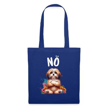 Havanese Lustiger Spruch Nö für Hundeliebhaber - Stoffbeutel - Royalblau - Vorne