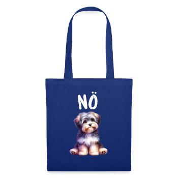 Havanese Lustiger Spruch Nö für Hundeliebhaber - Stoffbeutel - Royalblau - Vorne
