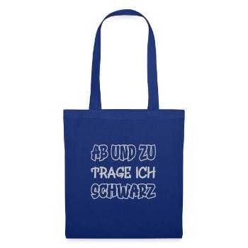 From time to time I wear black saying color black - Tote Bag - royal blue - Front