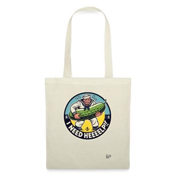 Un marin en sueur a besoin d’aide avec le concombre - Sac en tissu - nature - Devant