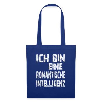 AI Saying I'm a Romantic Intelligence - Tote Bag - royal blue - Front