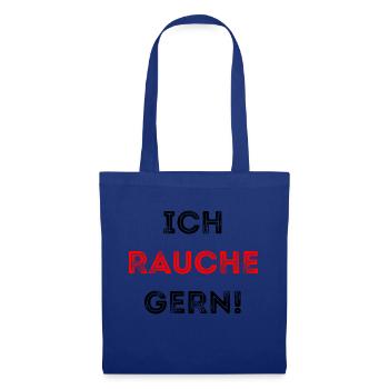 ICH RAUCHE GERN - Stoffbeutel - Royalblau - Vorne