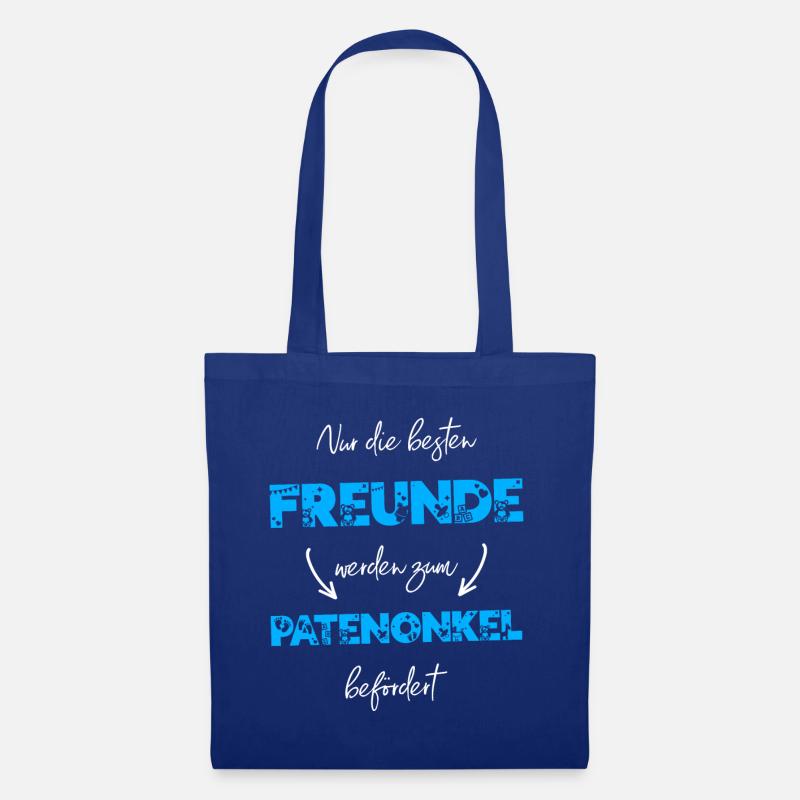 Zum Patenonkel befördert - Stoffbeutel - Royalblau