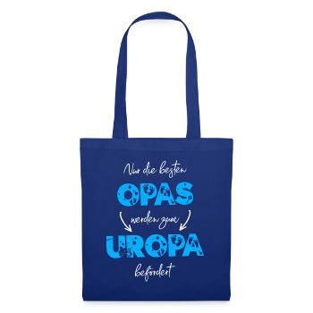 Nur die besten Opas werden zum Uropa befördert - Stoffbeutel - Royalblau - Vorne