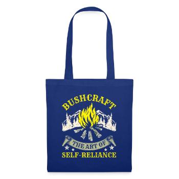 Bushcraft - Bushcraft the art of Self reliance - Stoffbeutel - Royalblau - Vorne