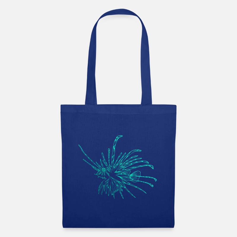 Lionfish Diving Diver Lionfish Dive Diving - Tote Bag - royal blue