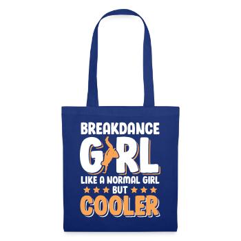 Break dance Girl Fille - Sac en tissu - bleu royal - Devant