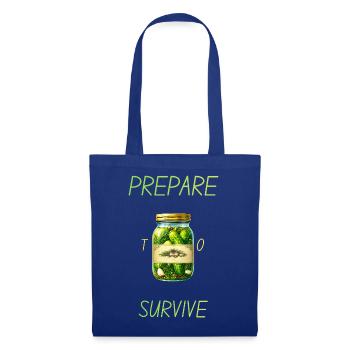 Prepare to Survive - Stoffbeutel - Royalblau - Vorne