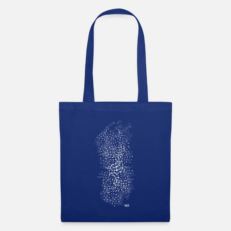 White stardust - Tote Bag - royal blue