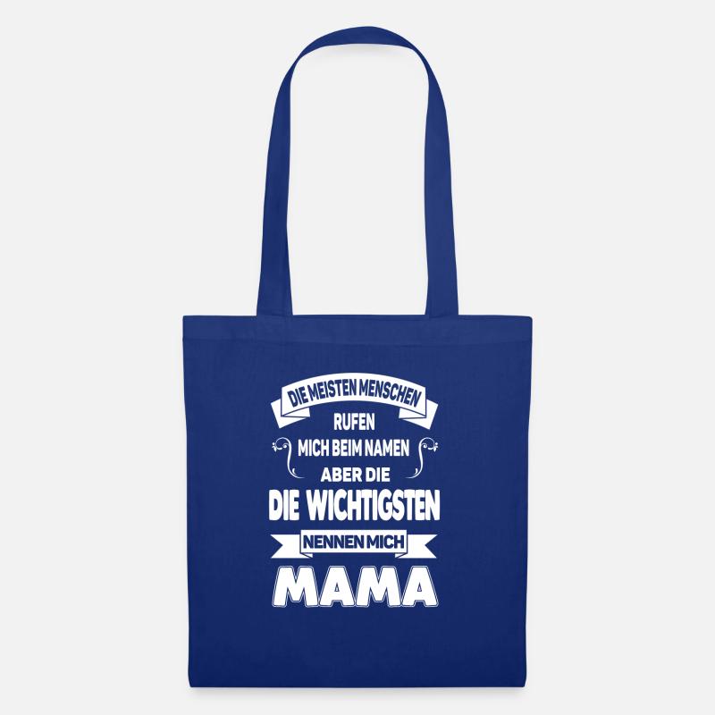 Wichtigste Menschen Mama - Stoffbeutel - Royalblau
