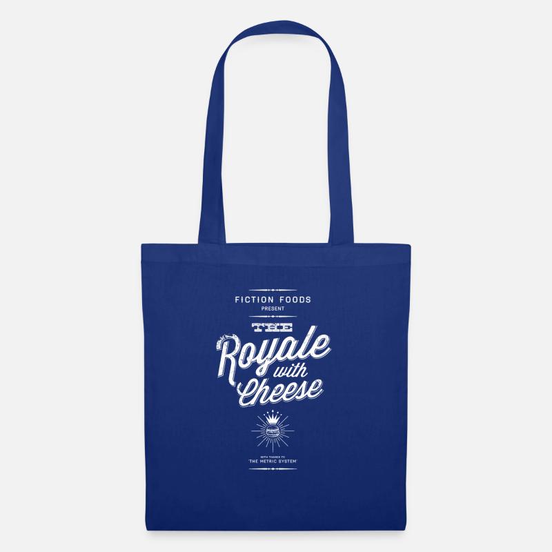 Royale mit Käse weiß - Stoffbeutel - Royalblau