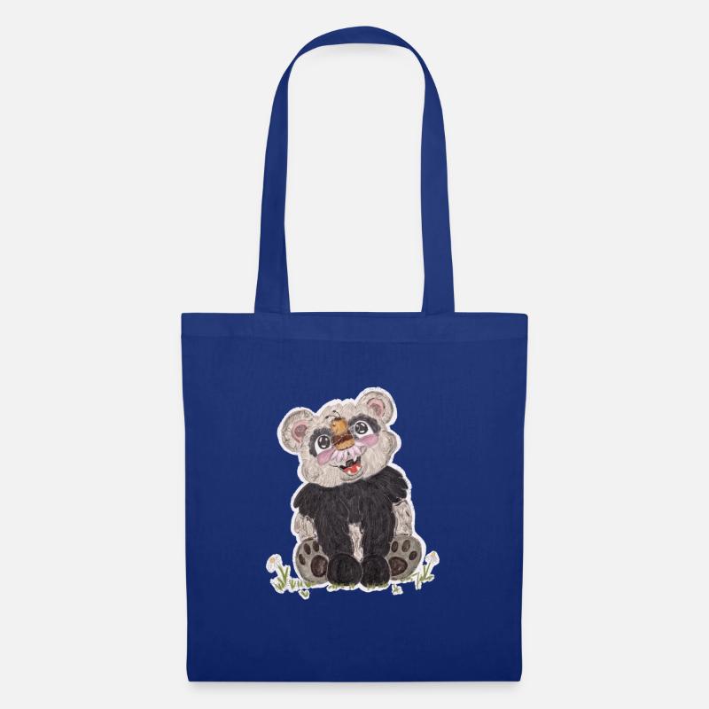 Panda and Bee - Stoffbeutel - Royalblau