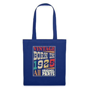 Vintage born in 1925 - Original parts - Sac en tissu - bleu royal - Devant