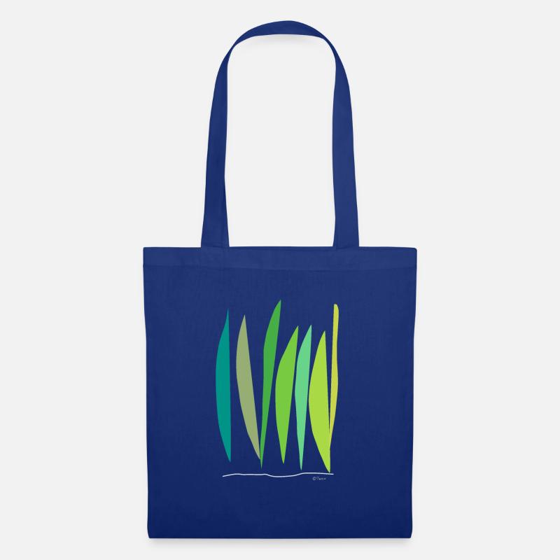 Abstract design Das wachsen der Halme - Stoffbeutel - Royalblau
