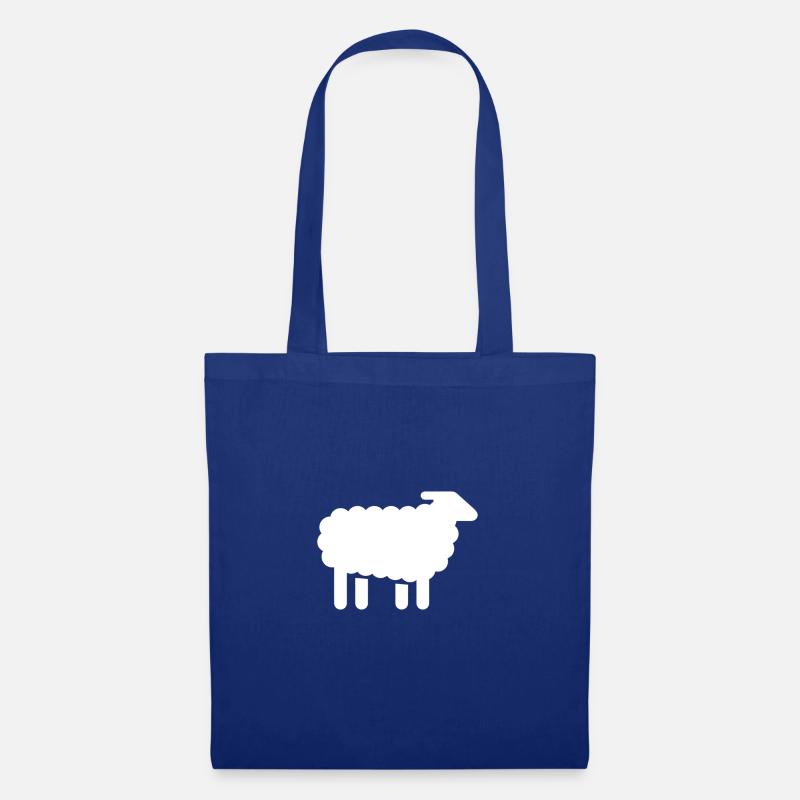 Schaf - Stoffbeutel - Royalblau