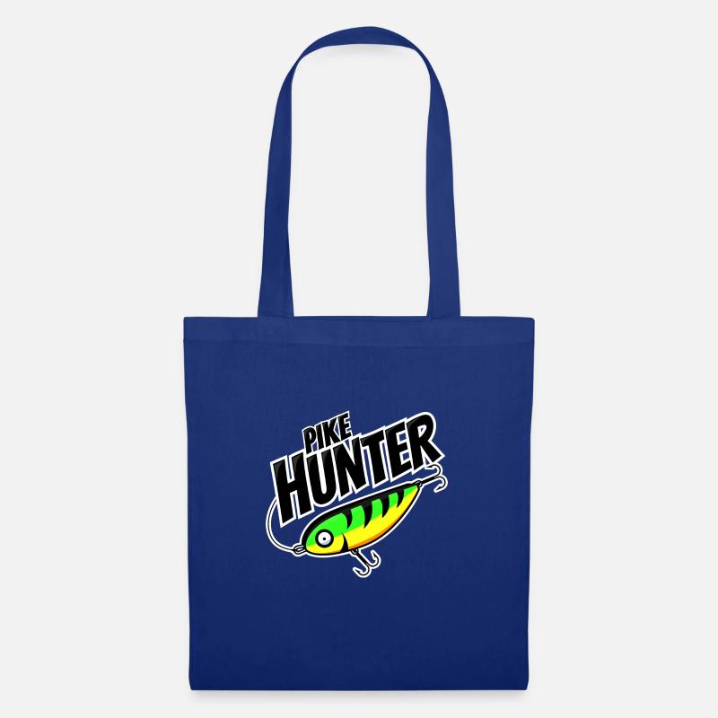 Anglershirt PikeHunter - Hecht Zielfisch - Stoffbeutel - Royalblau