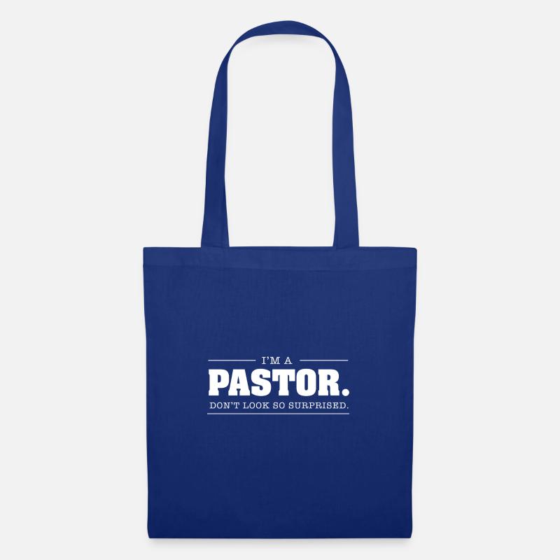 I ´m a pastor dont look so surprised - Stoffbeutel - Royalblau