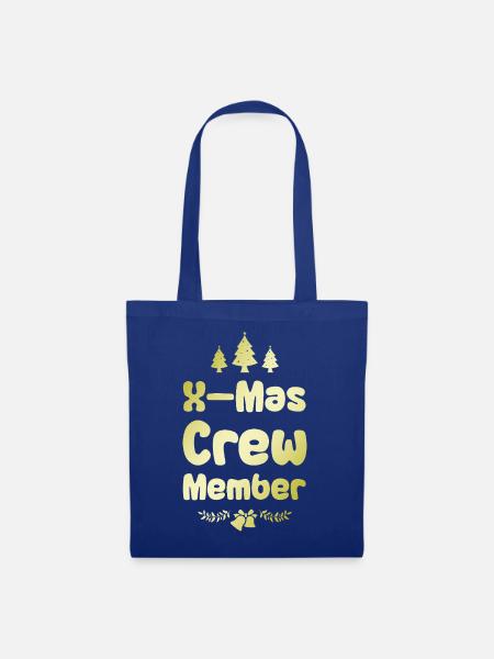 X-Mas Crew Mitglied - Stoffbeutel - Royalblau