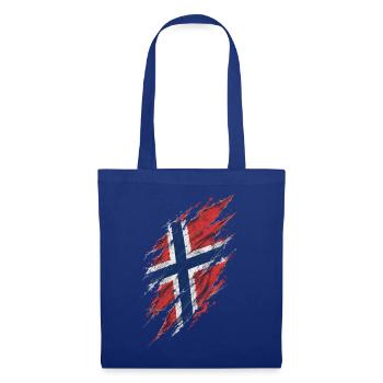 Norwegen Norweger - Stoffbeutel - Royalblau - Vorne