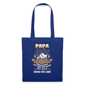 Papa & Söhne - Stoffbeutel - Royalblau - Vorne