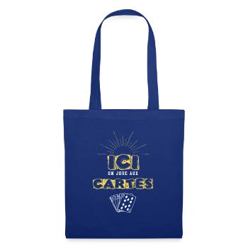 ON AIME LES CARTES - Sac en tissu - bleu royal - Devant