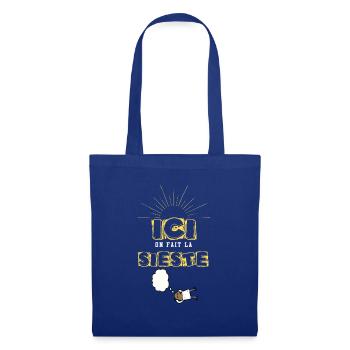 ON FAIT LA SIESTE - Sac en tissu - bleu royal - Devant