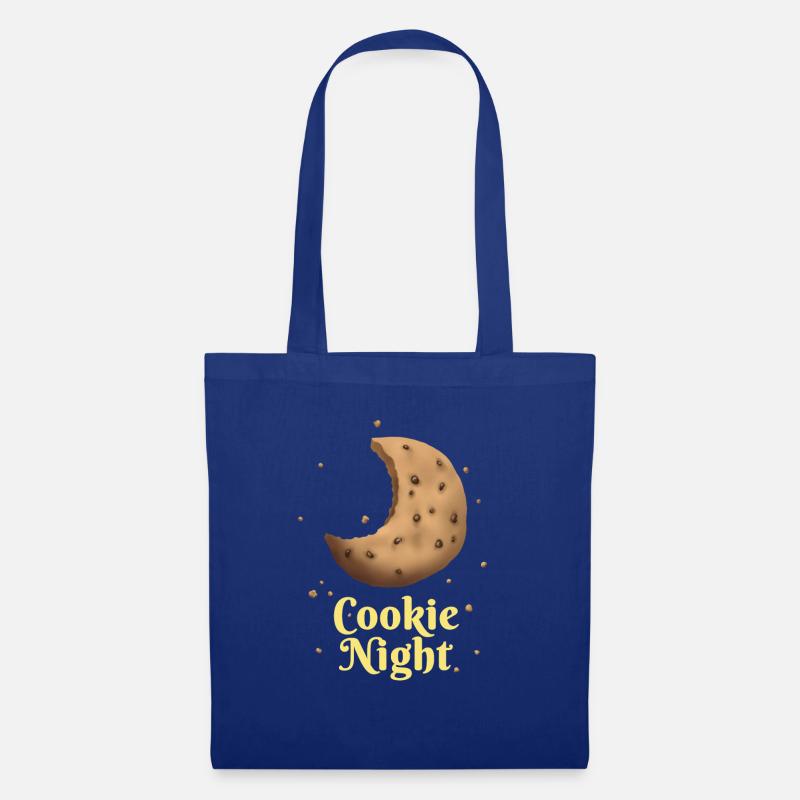 Cookie Night - Keks & Krümel am Nachthimmel - Stoffbeutel - Royalblau