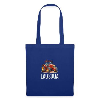 Lausbua Traktor Bayerischer Dialekt Herren - Stoffbeutel - Royalblau - Vorne