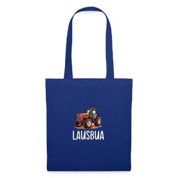Lausbua Traktor Bayerischer Dialekt Herren - Stoffbeutel - Royalblau - Vorne