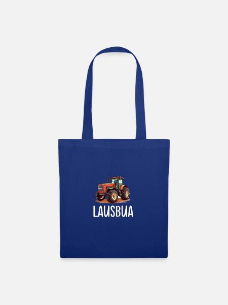 Lausbua Traktor Bayerischer Dialekt Herren - Stoffbeutel - Royalblau