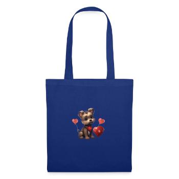 Yorkie Yorkshire Terrier Hundeliebhaber - Stoffbeutel - Royalblau - Vorne