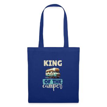 Camping-car pour amateurs de camping pour l’extérieur - Sac en tissu - bleu royal - Devant