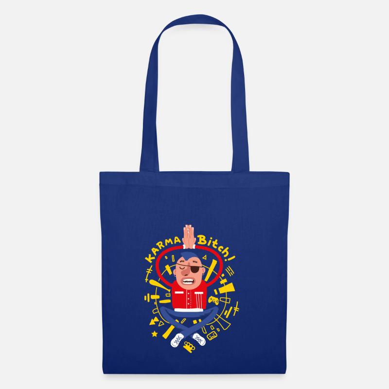 Meditierender Punk - Stoffbeutel - Royalblau