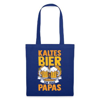 Bière, fête des pères, papa, papa - Sac en tissu - bleu royal - Devant