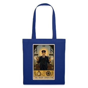 Schaffner | Eisenbahn Tarot - Stoffbeutel - Royalblau - Vorne