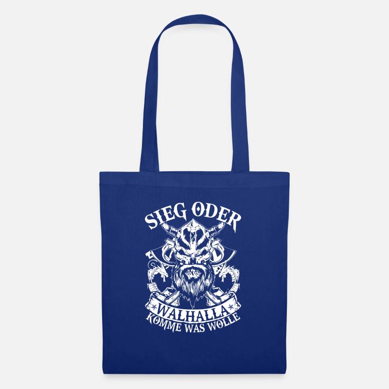 Sieg oder Walhalla - Stoffbeutel - Royalblau