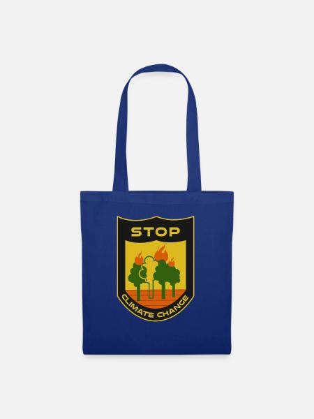 Stop - Stoffbeutel - Royalblau