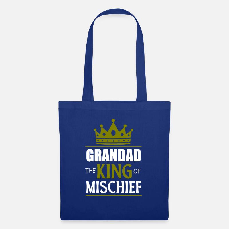 Zitat des Großvaters - Stoffbeutel - Royalblau