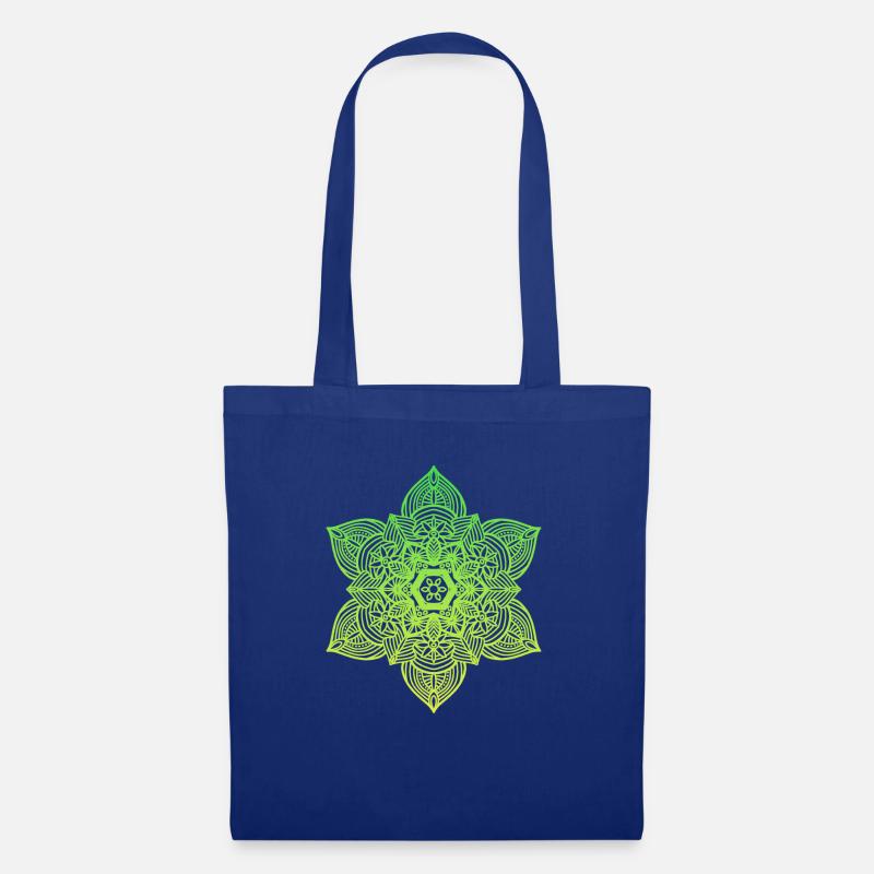 Mandala - Stoffbeutel - Royalblau