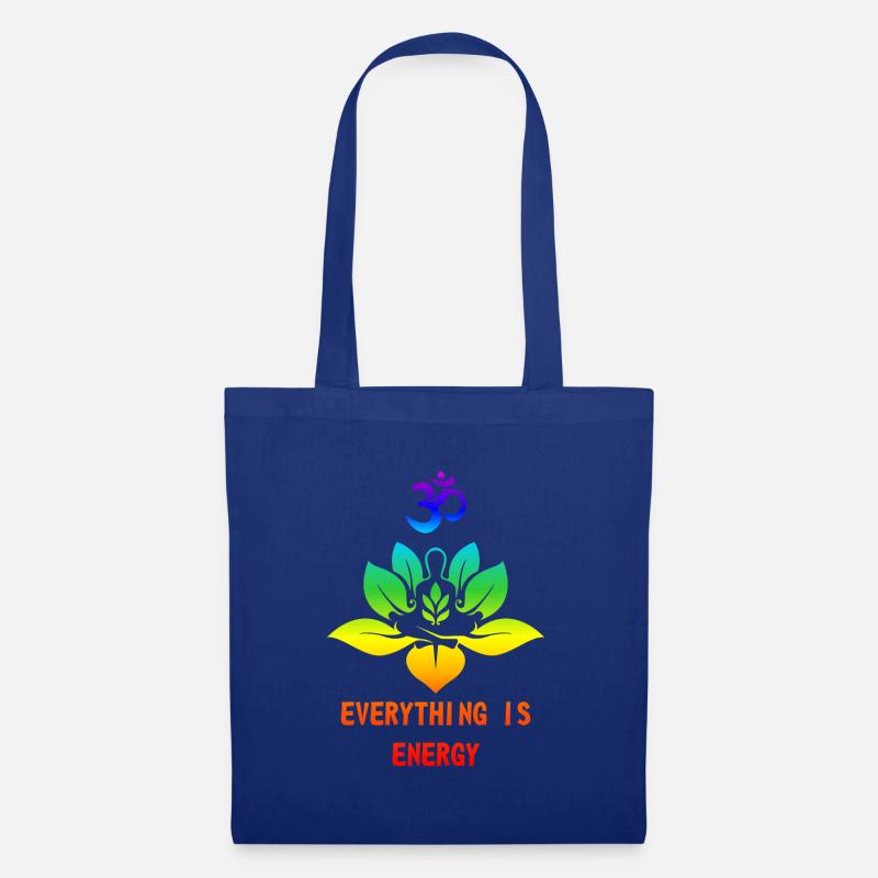 EVERYTHING IS ENERGY - CHAKRA - Stoffbeutel - Royalblau