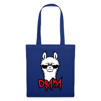 Lama Cool Wütend Sonnenbrille Pelzig Sauer Alpaka - Stoffbeutel - Royalblau - Vorne