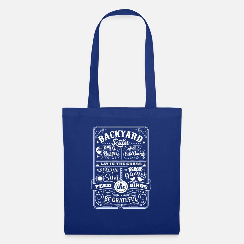Backyard rules - Stoffbeutel - Royalblau