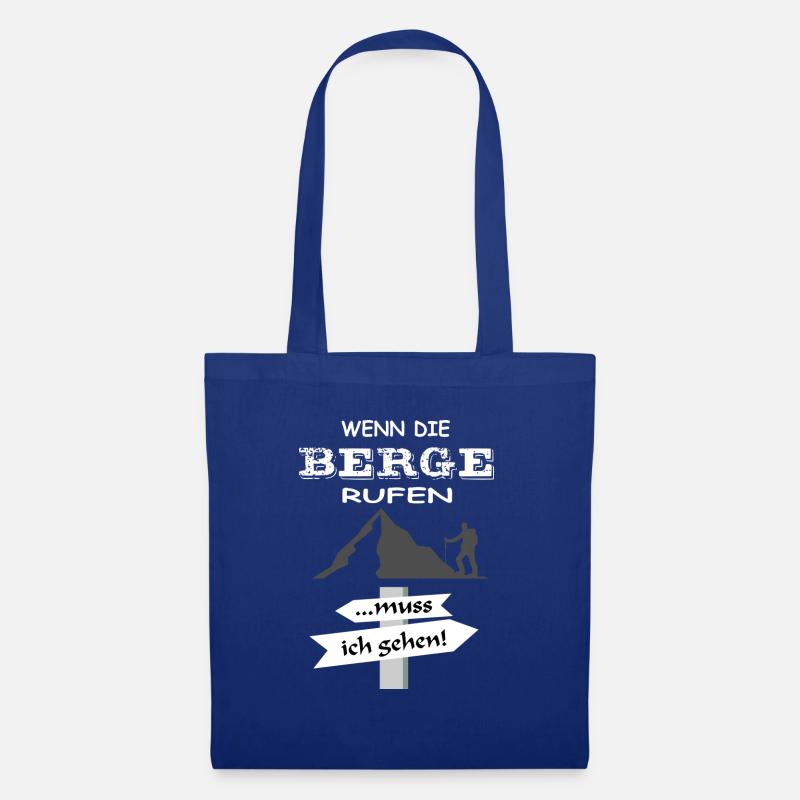 Wenn die Berge rufen by SASX DESIGN - Stoffbeutel - Royalblau