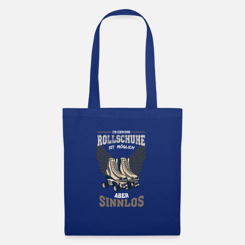 Rollschuhe Leben sinnlos Geschenk - Stoffbeutel - Royalblau