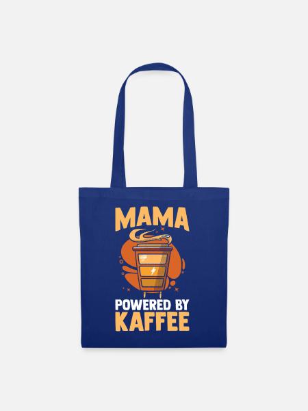 Kaffee Kaffeeliebhaber Mutter Mama - Stoffbeutel - Royalblau