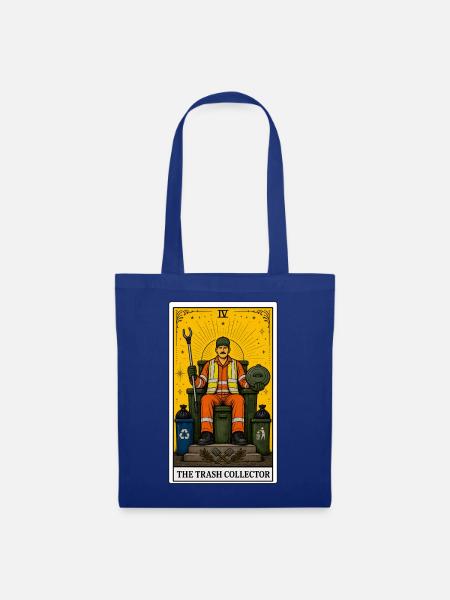 Müllwerker | Entsorgung Beruf Tarot - Stoffbeutel - Royalblau